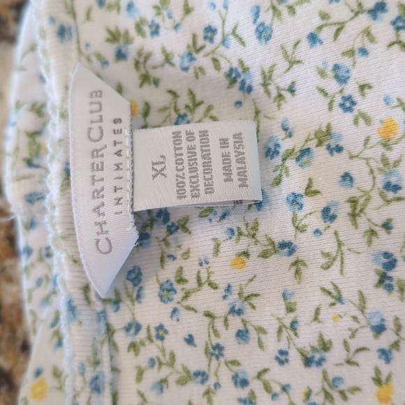 Charter Club XL Floral Pajama Set Women's Cotton - Picture 4 of 7